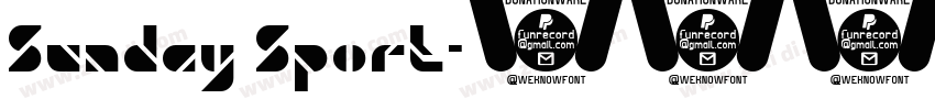 Sunday Sport字体转换
